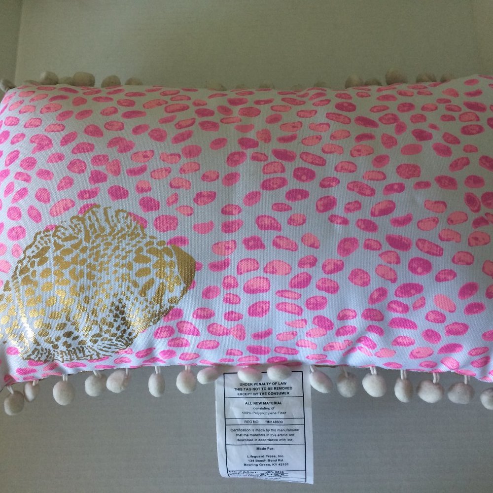 Lilly Pulitzer "Cones & Shells" 2-sided Accent Pillow